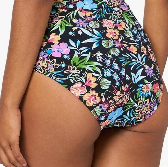Gottex Floral High Waist Swim Bottom with Side Shirring - Picture 4 of 10